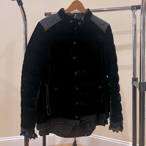 Moncler black velvet jacket